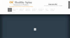 Desktop Screenshot of ochealthyspine.com